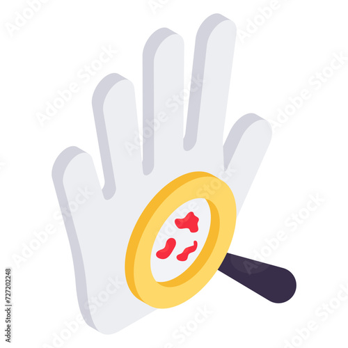 Perfect design icon of search germs 