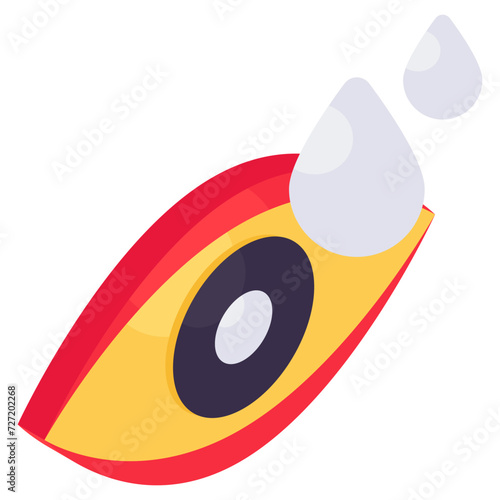 Modern design icon of eye drop