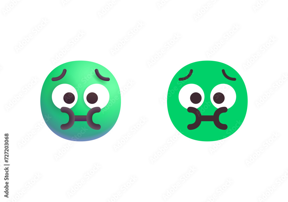 Fototapeta premium Nauseated Face