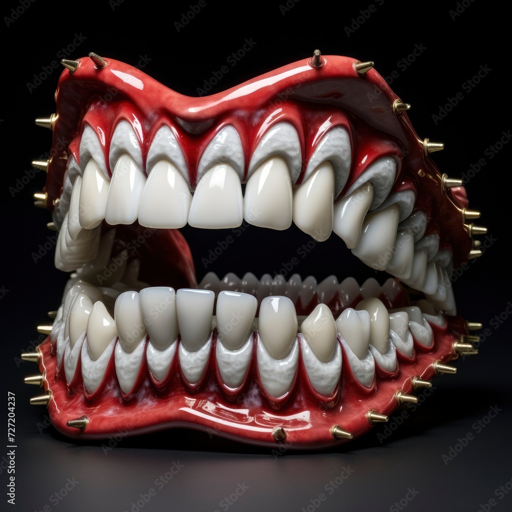 Obraz premium teeth and dental tools concept