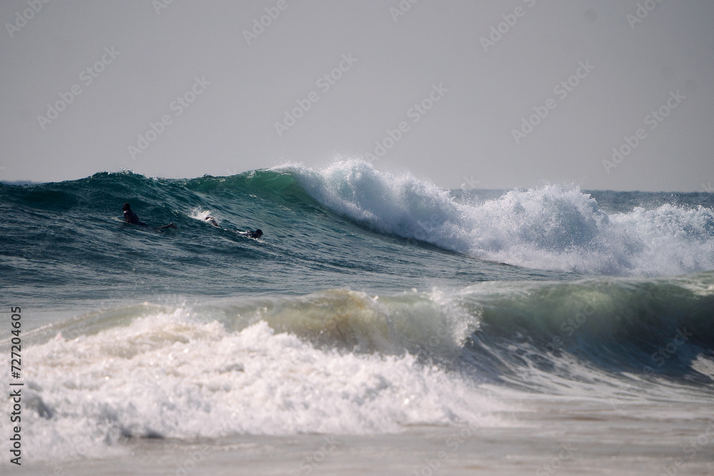 Fototapeta premium wave breaking on the beach