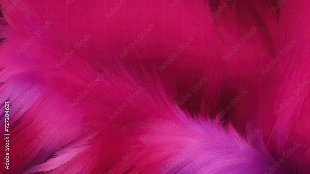Stylish Red and Purple Soft Feathers Background