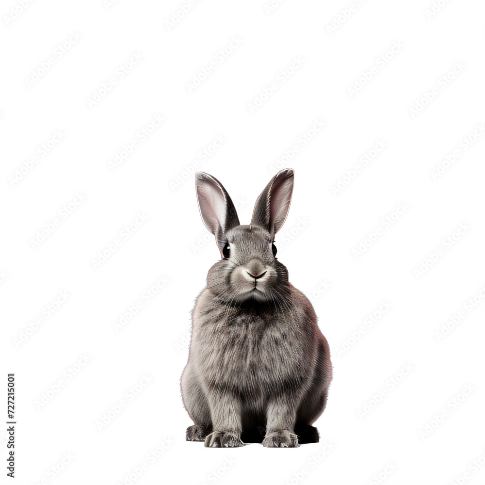 gray rabbit sitting on a transparent background png isolated gray rabbit sitting on a transparent background png isolated