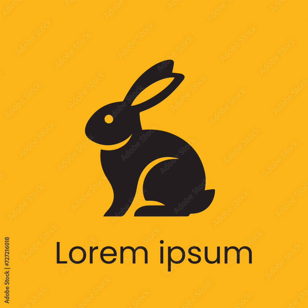Obraz premium Rabbit logo vector