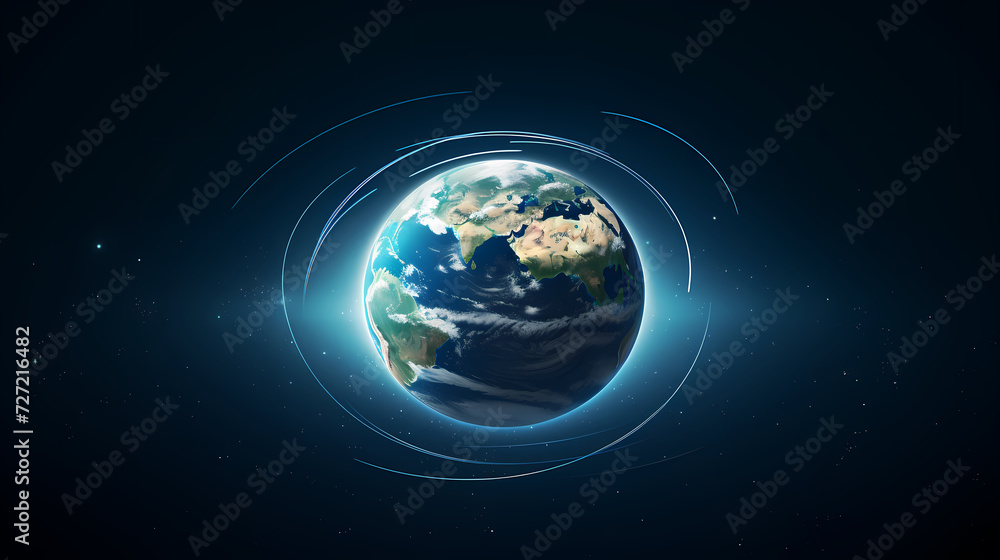 Naklejka premium Space galaxy background, 3D illustration of nebulae in the universe
