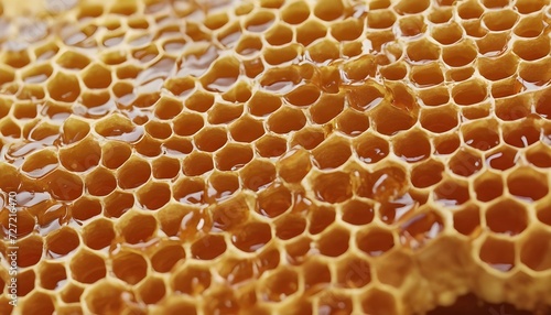 close up of honey comb