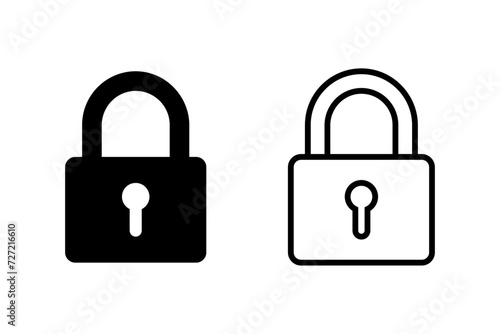 Lock icon set