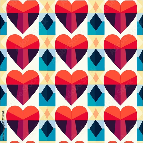 seamless pattern with hearts