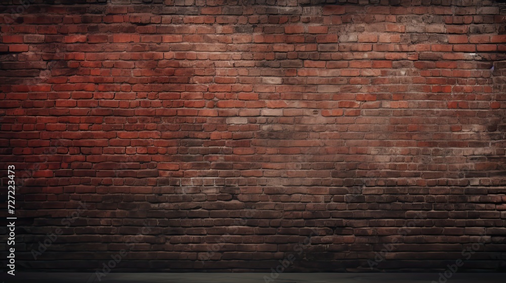large red brick wall texture in dark background large red brick wall texture in dark background