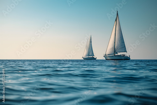 Serenity in Motion: A Harmonious Dance of Boats on the Water