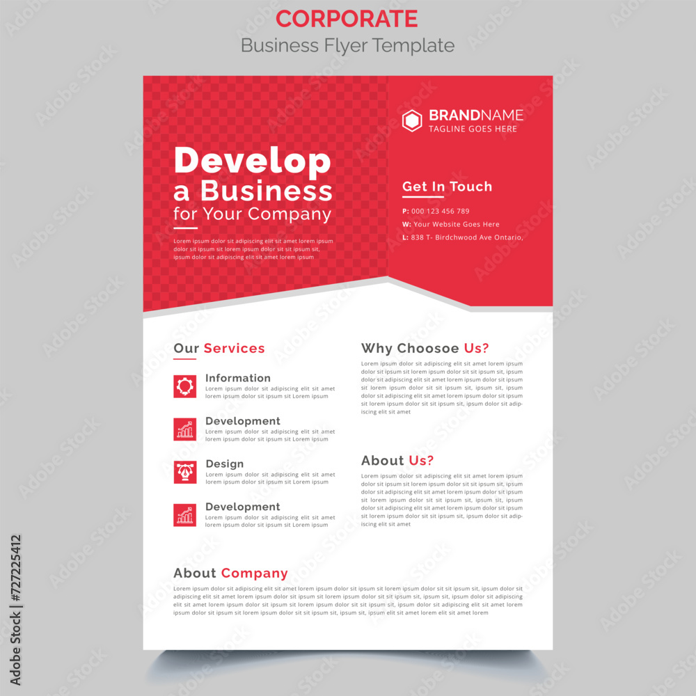 Corporate Business Flyer Template Design