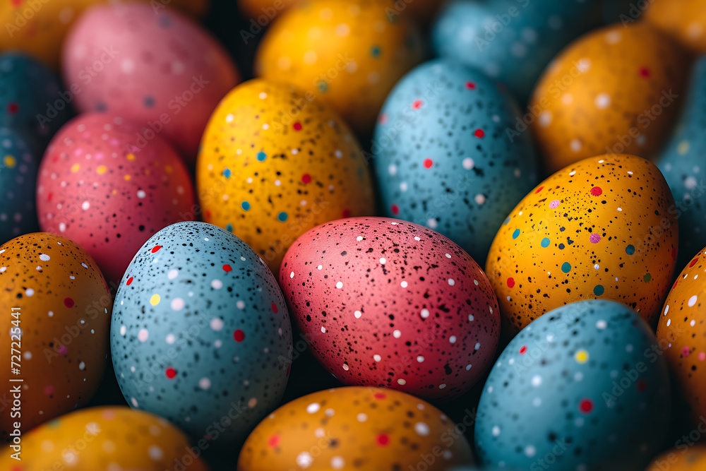 Colorful Easter eggs background Colorful Easter eggs background