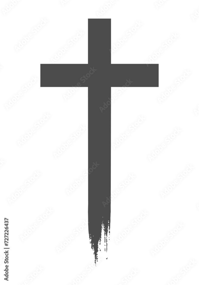 Cross clipart black and white, church clipart for 
Ash Wednesday card, poster, banner, post, lent, wishes with christian cross, ash cross, ashes religious cross isolated on white background