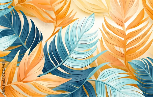 seamless pattern with feathers