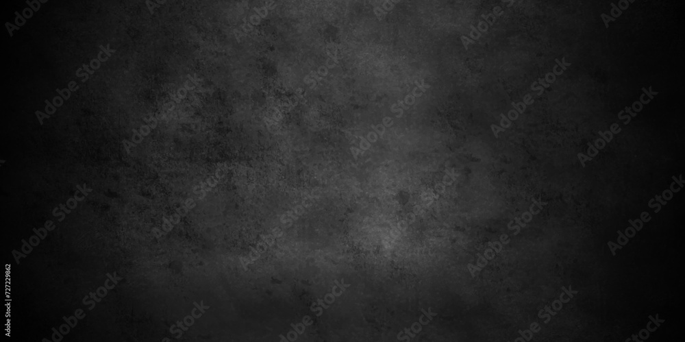 Fototapeta premium Dark Black background texture, old vintage charcoal black backdrop paper with watercolor. Abstract background with black wall surface, black stucco texture. Black gray satin dark texture luxurious.