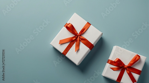 Gift box background and template with space for text.