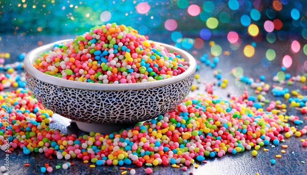 colorful candy sprinkles