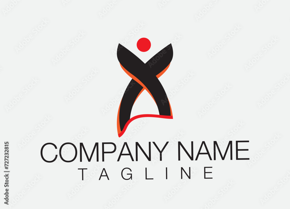 Fototapeta premium Vector logo design template. Corporate identity design element. Business sign. 