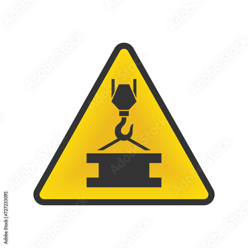 Overhead crane symbol. Vector illustration
