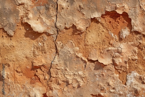Texture of baked clay used for rustic walls.