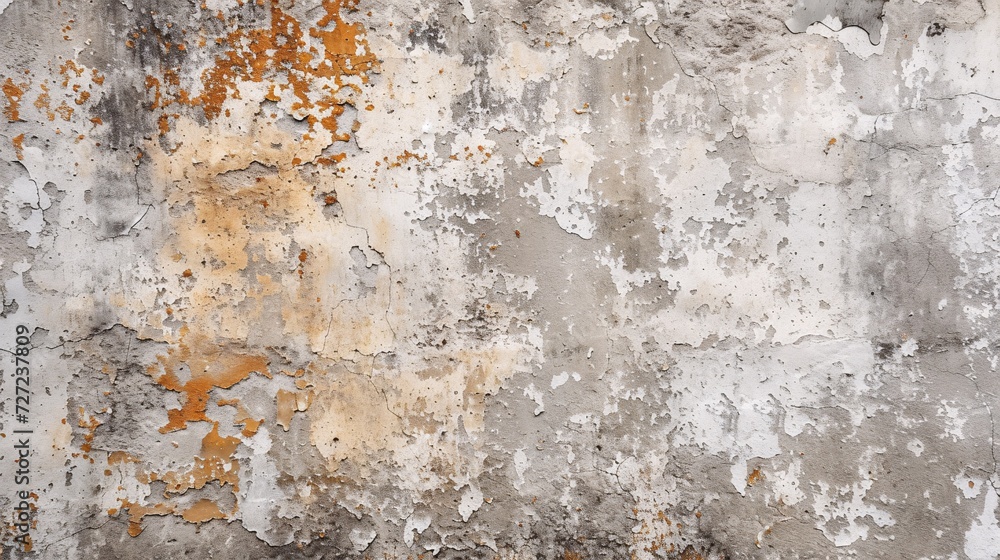 Vintage cream concrete wall with a clean, polished surface and aged cracked stone texture.