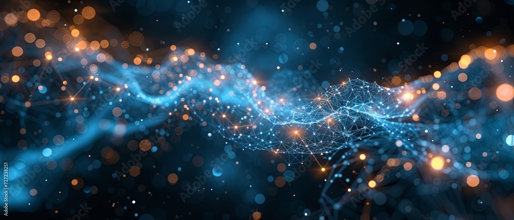 Obraz premium Digital nodes and links --ar 7:3 --style raw --stylize 250 --v 6 Job ID: b2247d66-709a-4ed8-ac70-c7ce55828b97