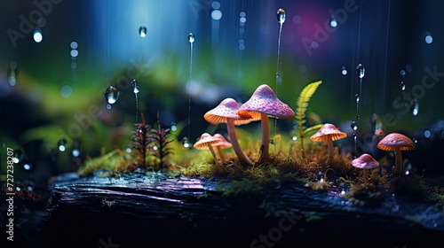 small mushroom tree in the forest © paisorn