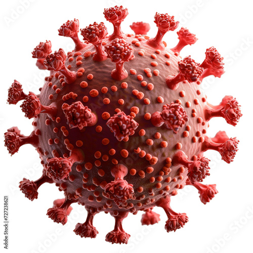 coronavirus Covid-19 isolated on transparent background.
 photo