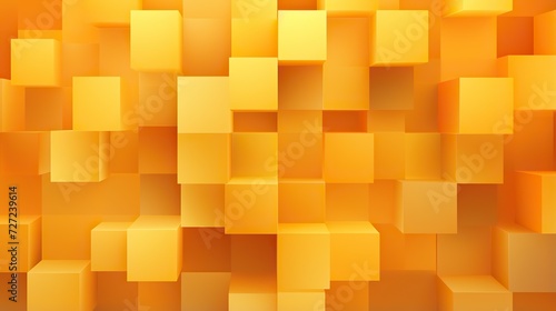 yellow cubes ,Colorful 3d cubes, squares abstract design background.