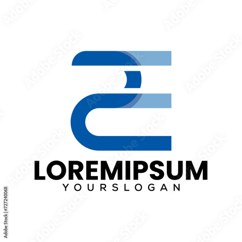 number 2 and letter e abstract logo design Free Download number 2 and letter e abstract logo design - GFXLoad