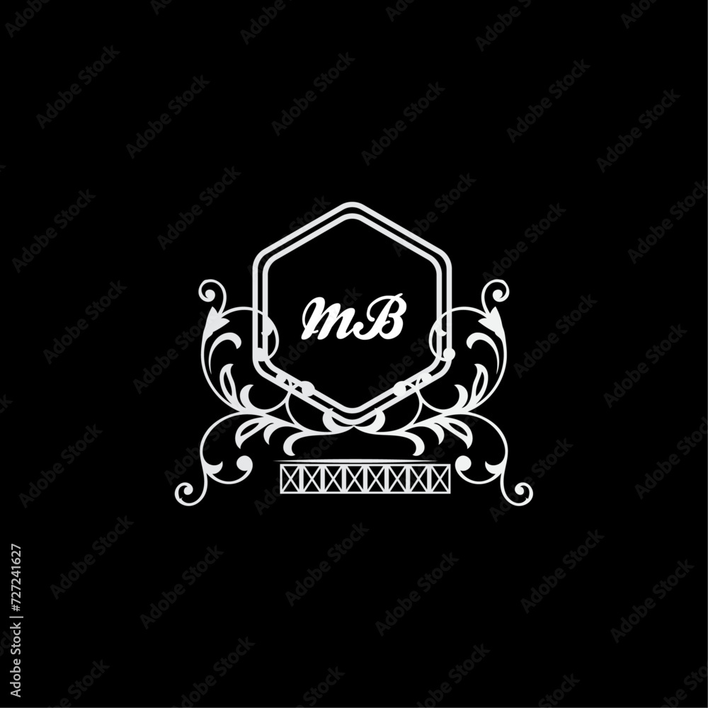 MB Letter, letter MB logo manual elegant minimalist signature logotype. MB luxury crown monogram with the hexagon. Elegant emblem and graceful calligraphy. MB Letter, letter MB logo manual elegant minimalist signature logotype. MB luxury crown monogram with the hexagon. Elegant emblem and graceful calligraphy.