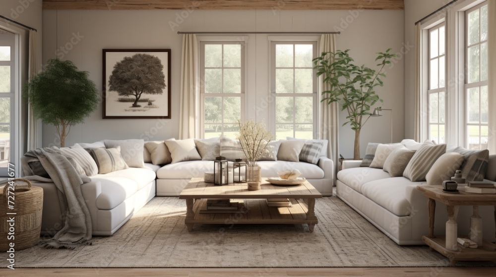modern farmhouse living room, 16:9 modern farmhouse living room, 16:9