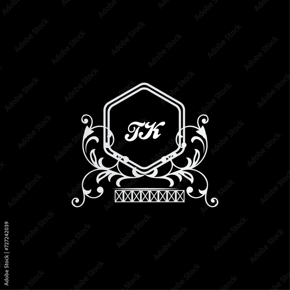 TK Letter, letter TK logo manual elegant minimalist signature logotype. TK luxury crown monogram with the hexagon. Elegant emblem and graceful calligraphy. TK Letter, letter TK logo manual elegant minimalist signature logotype. TK luxury crown monogram with the hexagon. Elegant emblem and graceful calligraphy.
