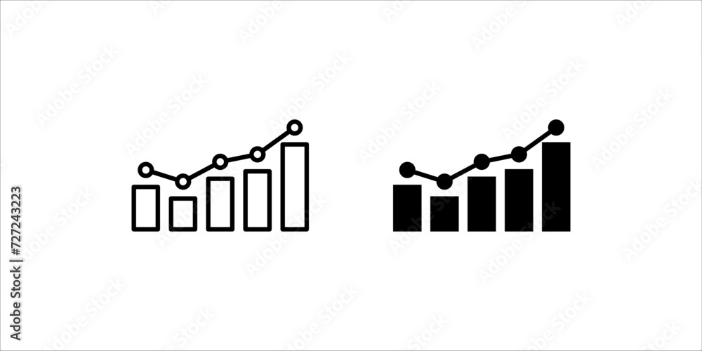 Benchmark measure icon set. Dashboard rating, progress service business ...