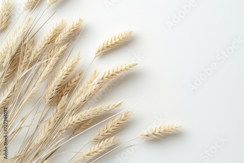 An ear of wheat isolated on transparent or white background.