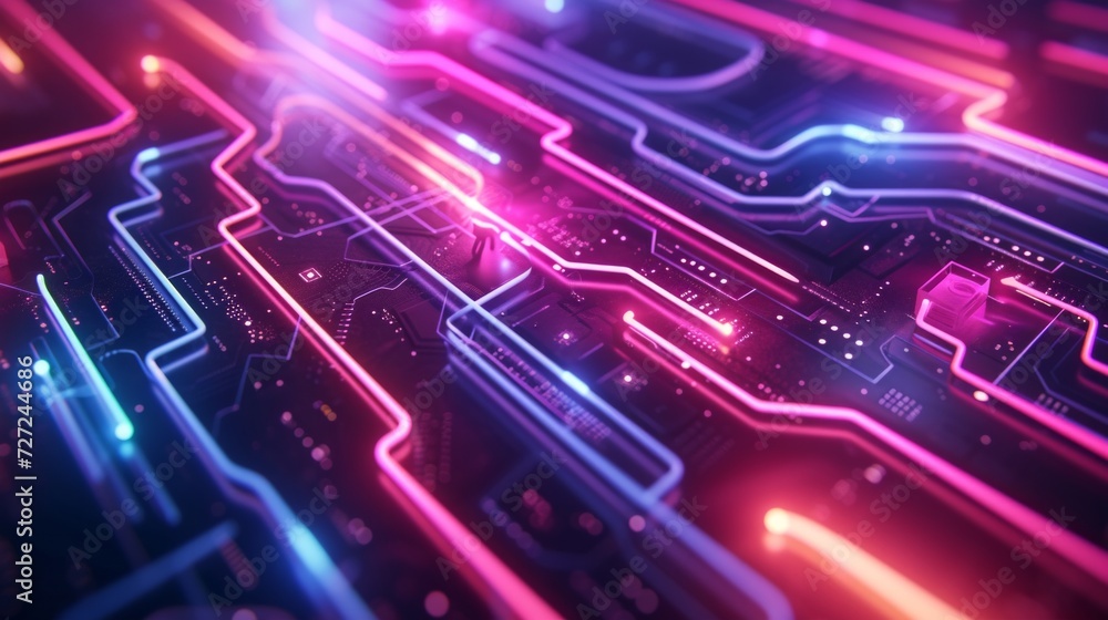 A neon labyrinth of intertwining lines and shapes, evoking a sense of vibrant, electric complexity. A neon labyrinth of intertwining lines and shapes, evoking a sense of vibrant, electric complexity.