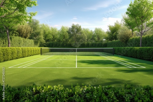ground tennis court
