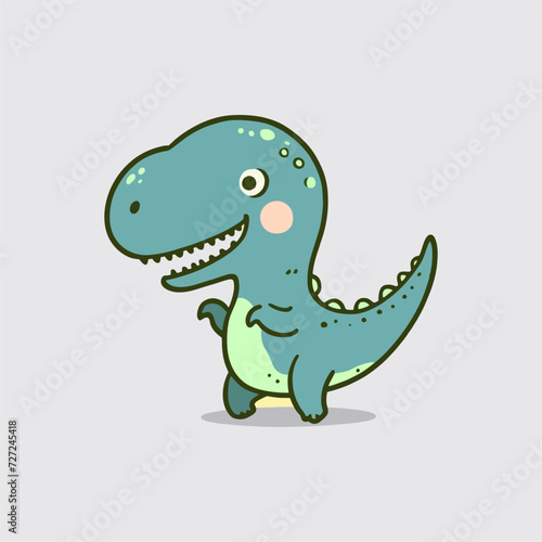Vector llustration of Cute Dinosaur