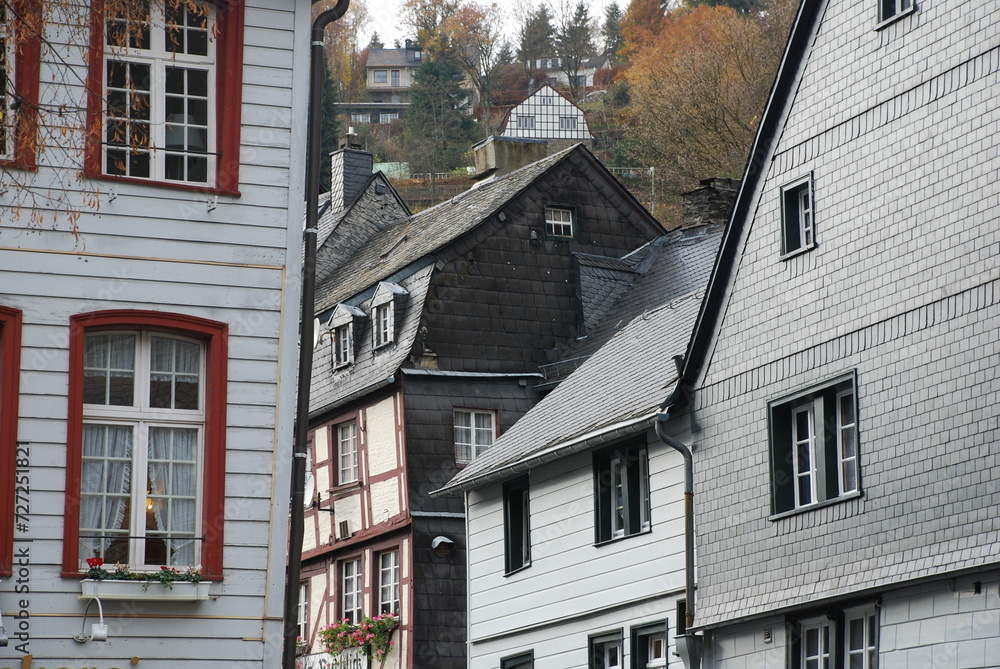 Historical houses in Monschau, Germany