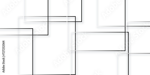 Abstract grey lines on white background with luxury shapes architecture plan. White color technology concept geometric line vector background.	
