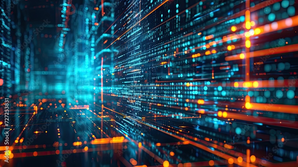 Robust Cybersecurity Infrastructure. A state-of-the-art cybersecurity setup, emphasizing the strength and reliability of digital defenses against cyber threats. Robust Cybersecurity Infrastructure. A state-of-the-art cybersecurity setup, emphasizing the strength and reliability of digital defenses against cyber threats.