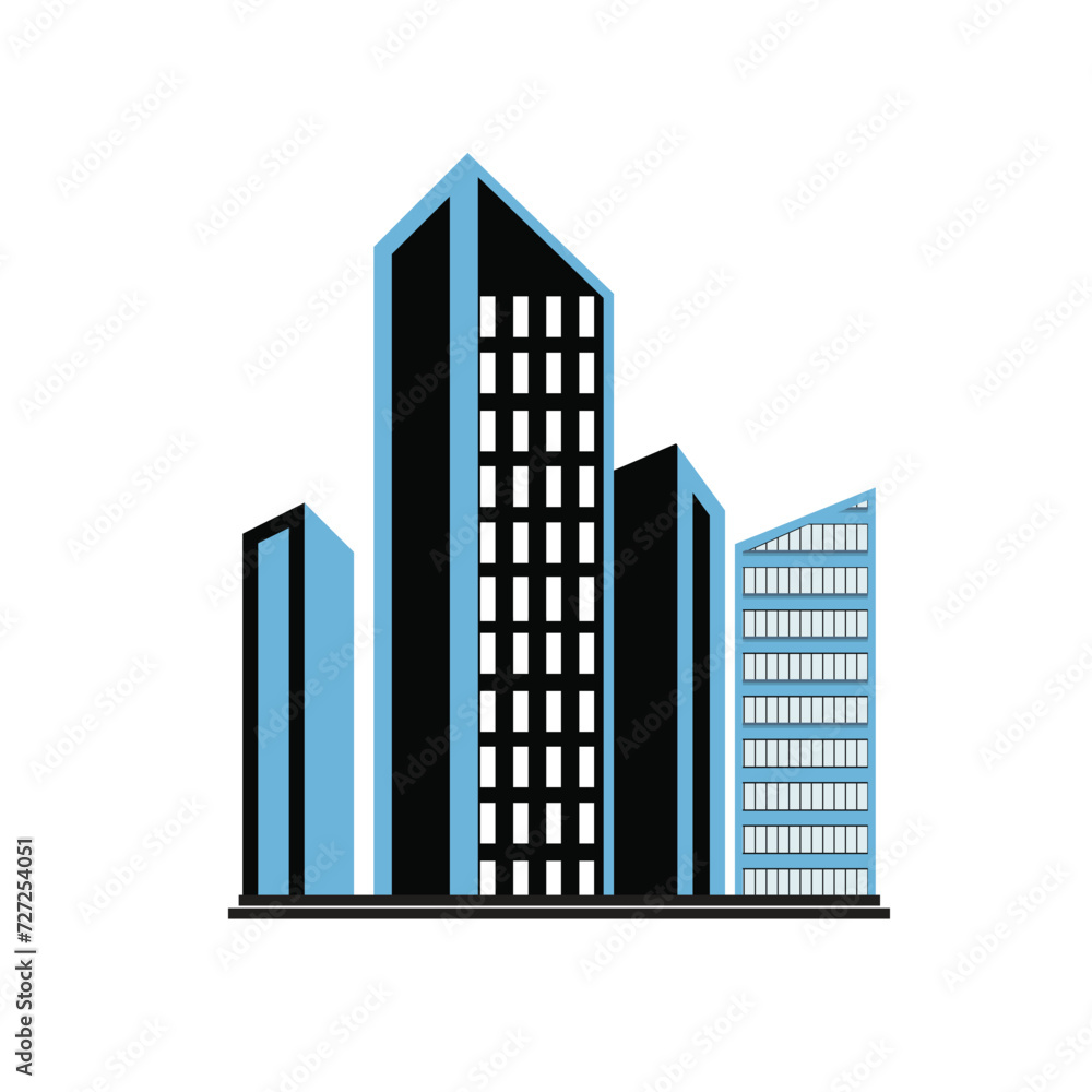 construction company logo illustration