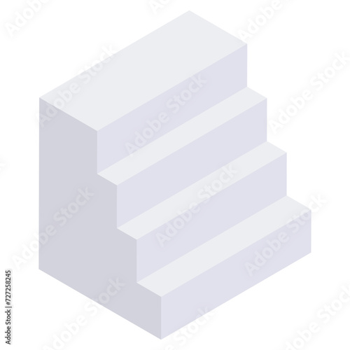 Creative design icon of stairs