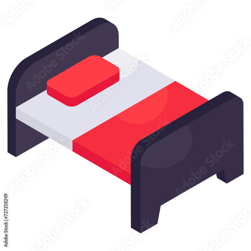 Premium download icon of bed