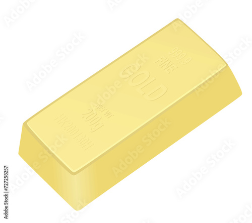 Golden prop isolated. vector illustration