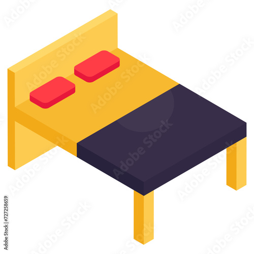 Premium download icon of bed