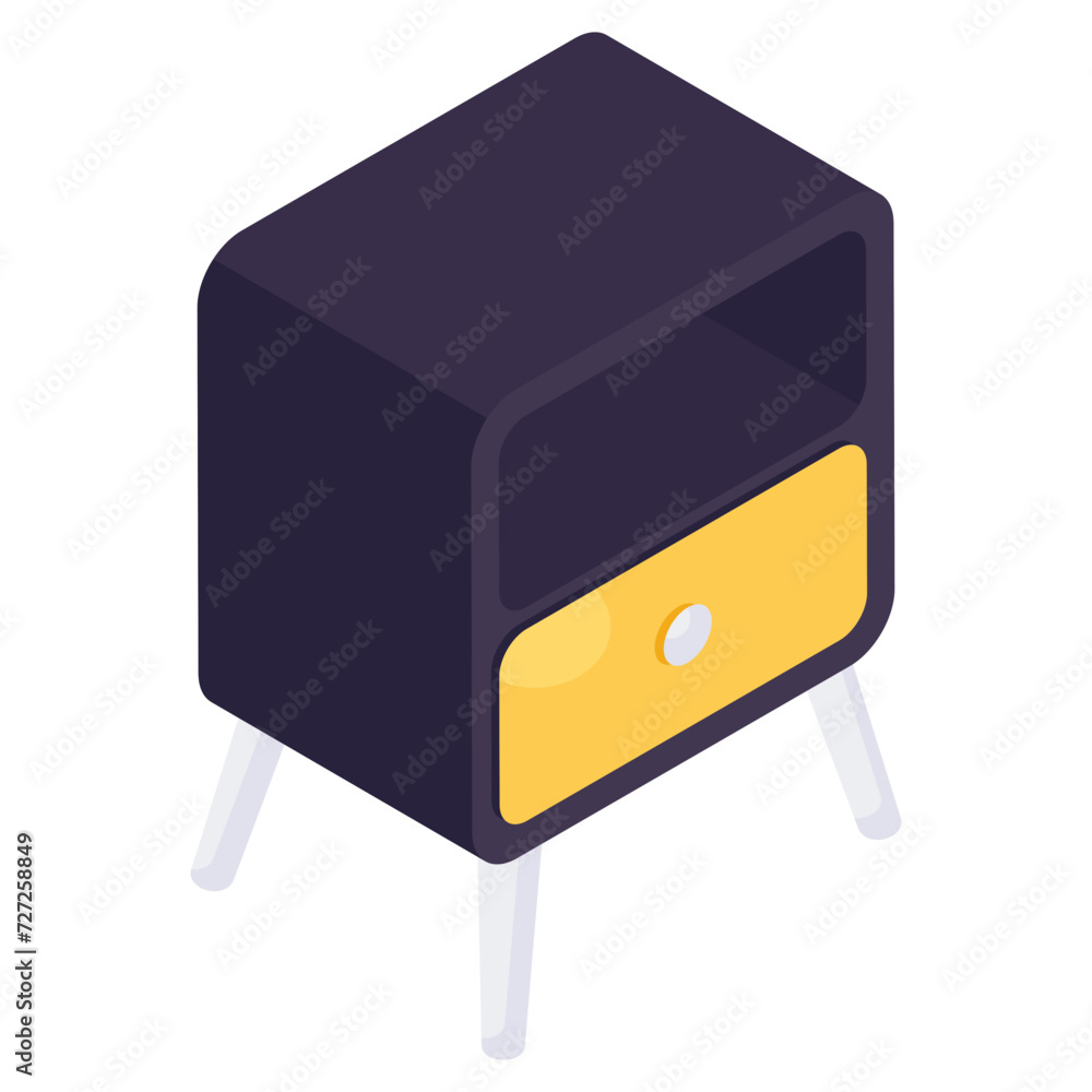 An icon design of cabinet table An icon design of cabinet table
