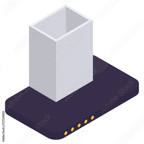 An icon design of extractor hood 