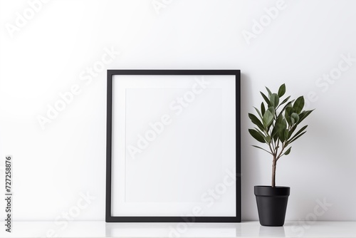 Minimalist Interior Design with Mockup Frame