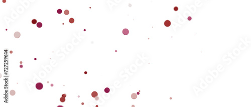 confetti png. red confetti falls from the sky.  3d